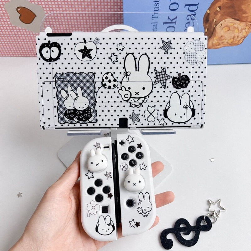 Gaming Console Tv - Nintendo Switch OLED için Sevimli Miffy