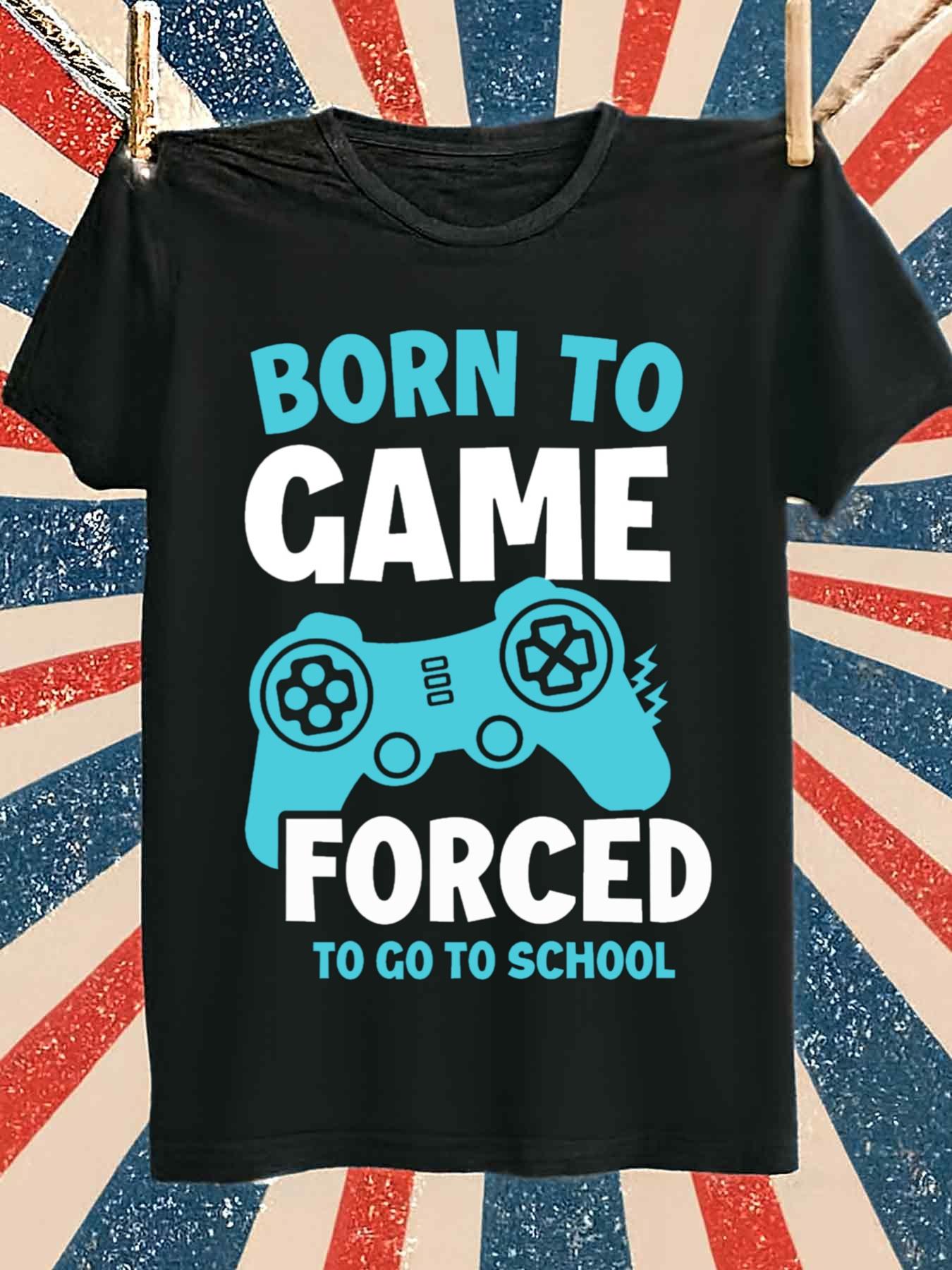 Gaming Console All - Born to Game Erkek Oyun Tişörtü