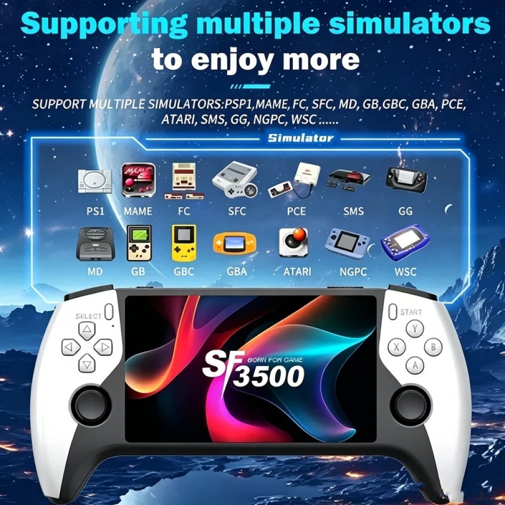 Gaming Console Buttons - SF3500 5 inç El Oyun Konsolu,