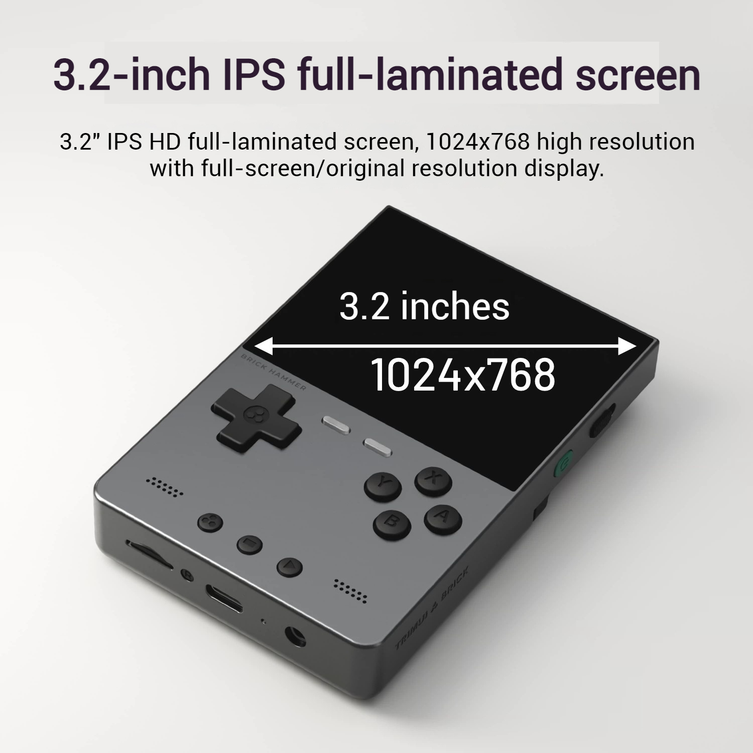 TRIMUI Brick Hammer Tüm Metal  - Gaming Console All incelemesi ve fiyatı